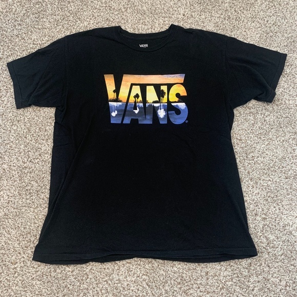 Vans Off The Wall California Beach Graphic Tee Large - Picture 1 of 3